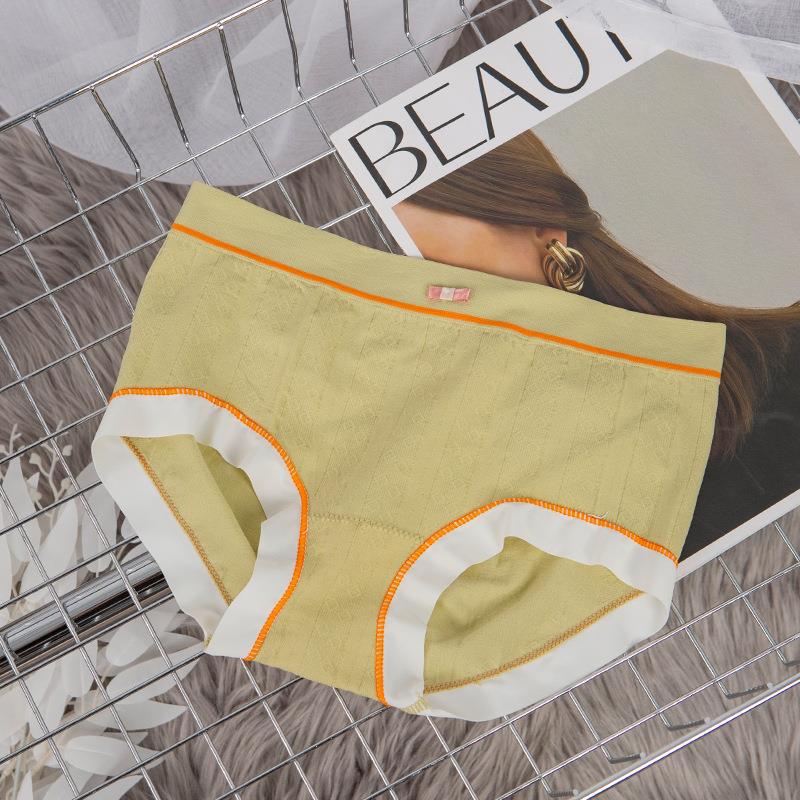 Pack Of 3 New Essential Soft Cotton Breathable Little Crotch Border Linen Panties For Girls And Women's 202