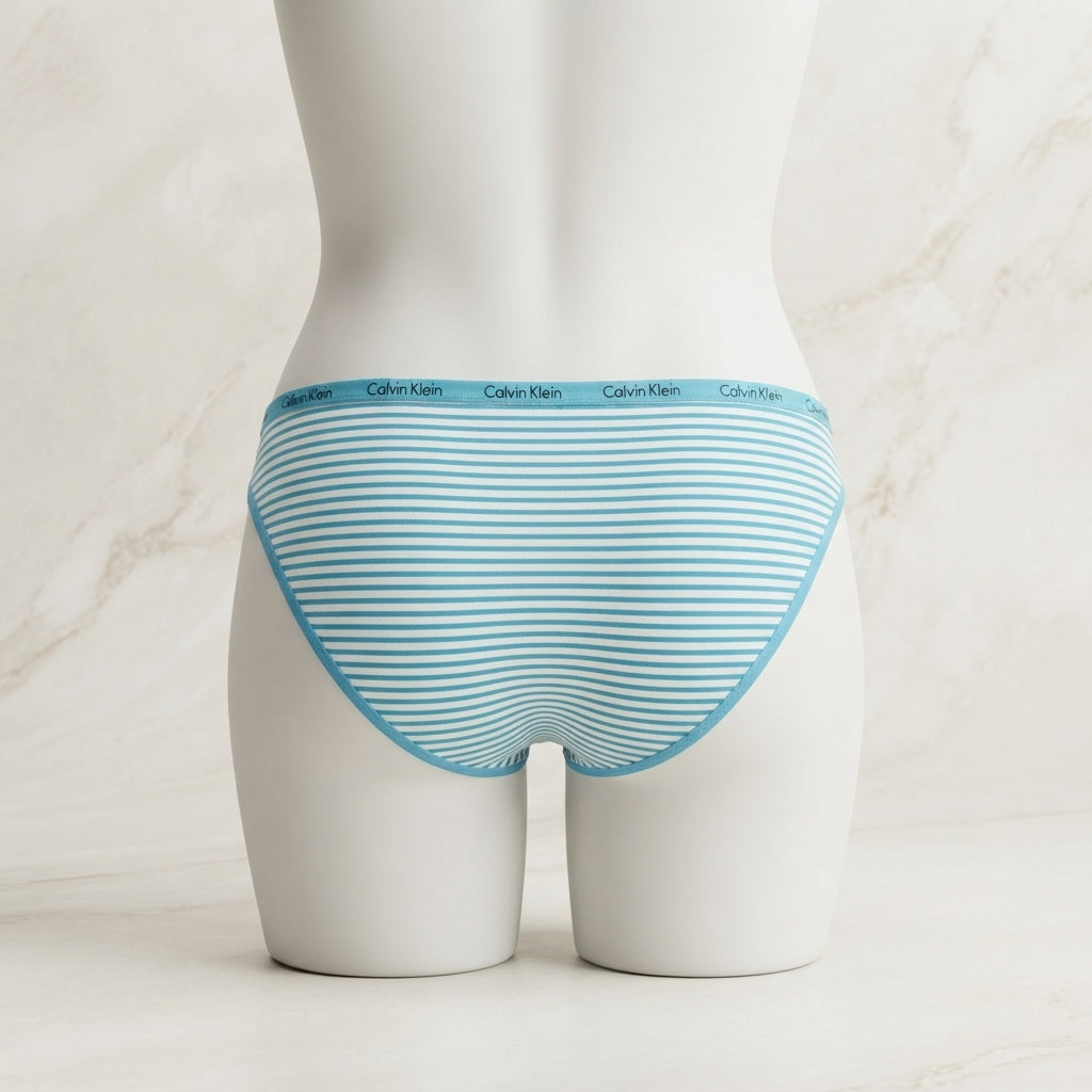 Pack of 3 Women’s Cotton Striped Briefs – Soft & Breathable Everyday Panties -2357