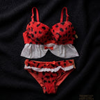 Wild Safari Leopard Plush Lingerie Set – Faux Fur & Mesh Babydoll-2305 Furr