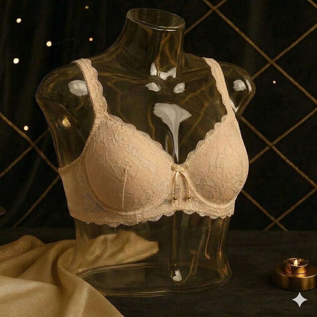 Shezaib Pack of 2 Premium Lace Comfort Push-Up Bra – 733