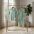 Premium Luxury 2-Piece Short-Sleeve Lounge & Sleepwear Night Suit Set COR-9885