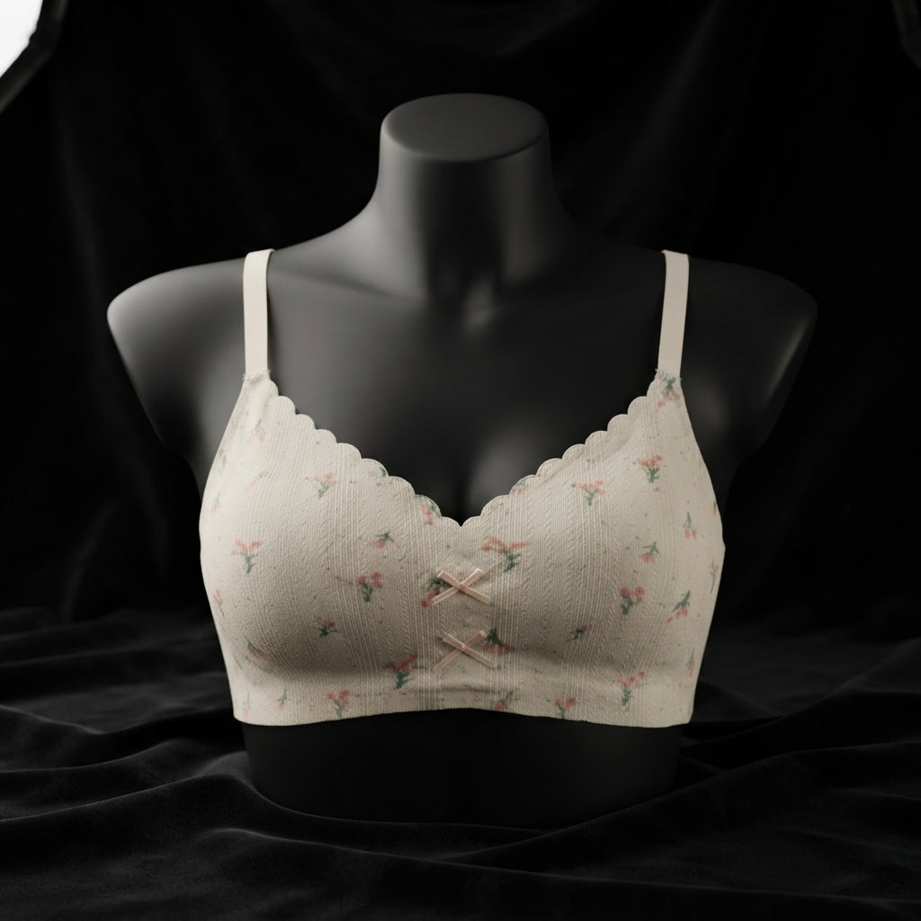 Soft Padded Wireless Comfort Bralette – All-Day Everyday Bra -802