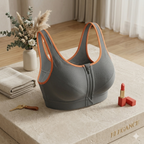 Shezaib Non-Padded Front Zip Sports Bra – Breathable Activewear Bra