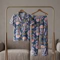 Premium Luxury 2-Piece Short-Sleeve Lounge & Sleepwear Night Suit Set COR-9886