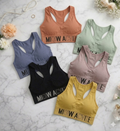 Shezaib of 3 Padded Soft Comfort Sports Bra – Stretchable Breathable Fabric