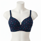 Pack Of 4 Light Padded Cotton Printed  Soft & Breathable Bra