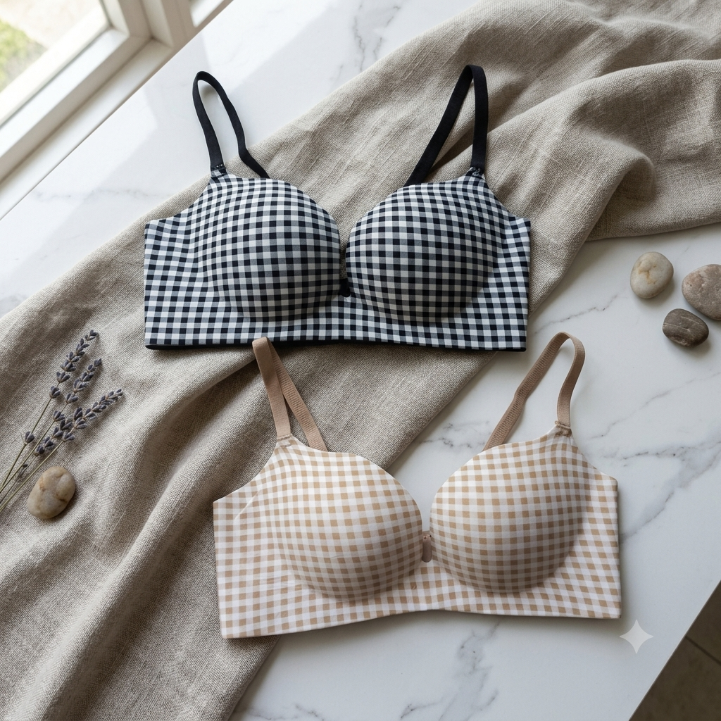 Pack of 2  Fashionable Deep U Push-Up Soft Support Bra 3D Shaping for Small Breasts Comic Bust Big Maker Soft Women's Underwear Seamless