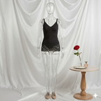 Women's Seamless Lace Camisole Tank Top with Built-In Bra – Soft Stretch Comfort Cami CMS-001