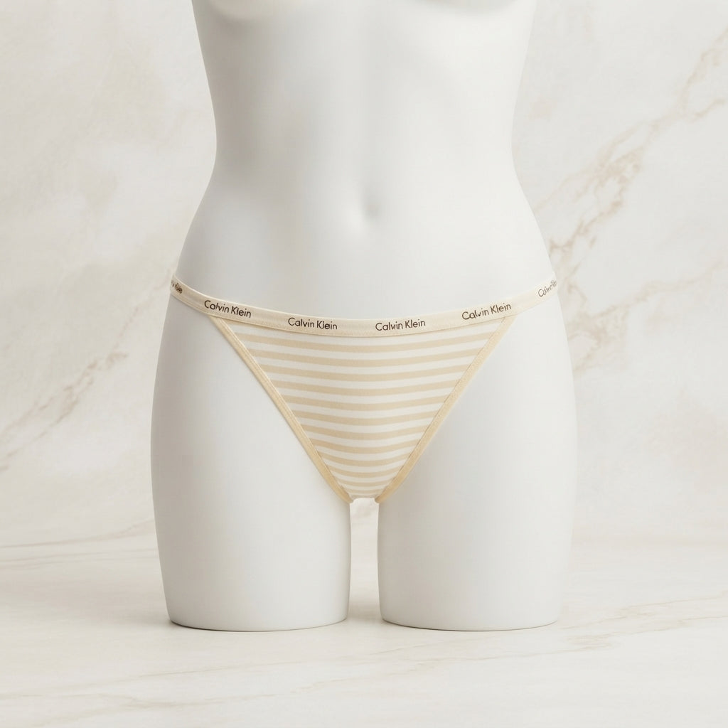 Pack of 3 Women’s Cotton Striped Briefs – Soft & Breathable Everyday Panties -2357