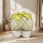 Pack Of 3 Women's Elegant Lace Panty with Beautiful Satin Bow Design, Stylish Floral Lace Detailing, Soft & Comfortable Ladies Underwear – 357