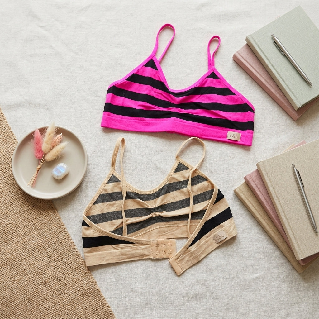 Pack of 3 Seamless Striped Non-Padded Everyday Bralette-G8016