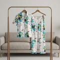 Premium Luxury 2-Piece Short-Sleeve Lounge & Sleepwear Night Suit Set COR-9888