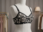 Women's Sheer Heart Mesh Bra – Non-Wired Non-Padded Full Net Bralette HRT- 001