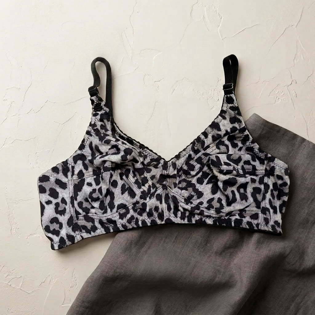 Printed Comfort Bra – Stylish Wireless Full Coverage Non Padded Bra for Women PB226