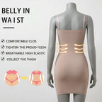 Seamless Body Shaper Slip Dress – Tummy Control & Perfect Under-Saree Petticoat -FP74