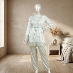 Serenity Satin Lounge Set – Soft Mint