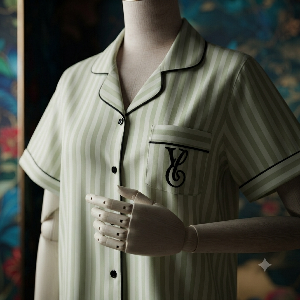 Women's Striped Button-Down Night Suit – Soft Half Sleeve Pajama Set | 2 Piece Sleepwear