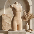 High-Waist Tummy Control Shaper Shorts with Adjustable Corset Hooks-D 25