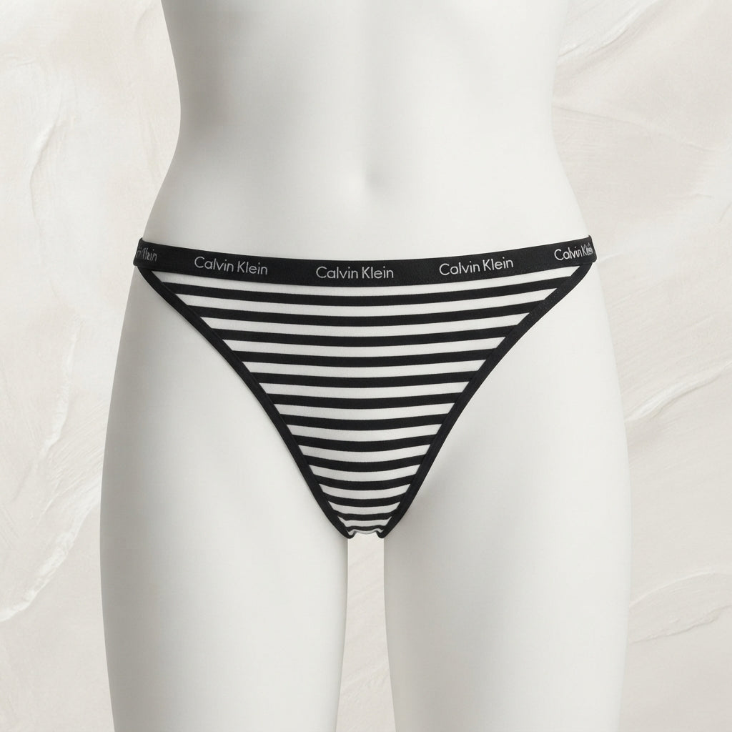 Pack of 3 Women’s Cotton Striped Briefs – Soft & Breathable Everyday Panties -2357