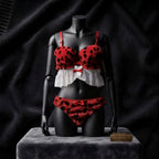 Wild Safari Leopard Plush Lingerie Set – Faux Fur & Mesh Babydoll-2305 Furr