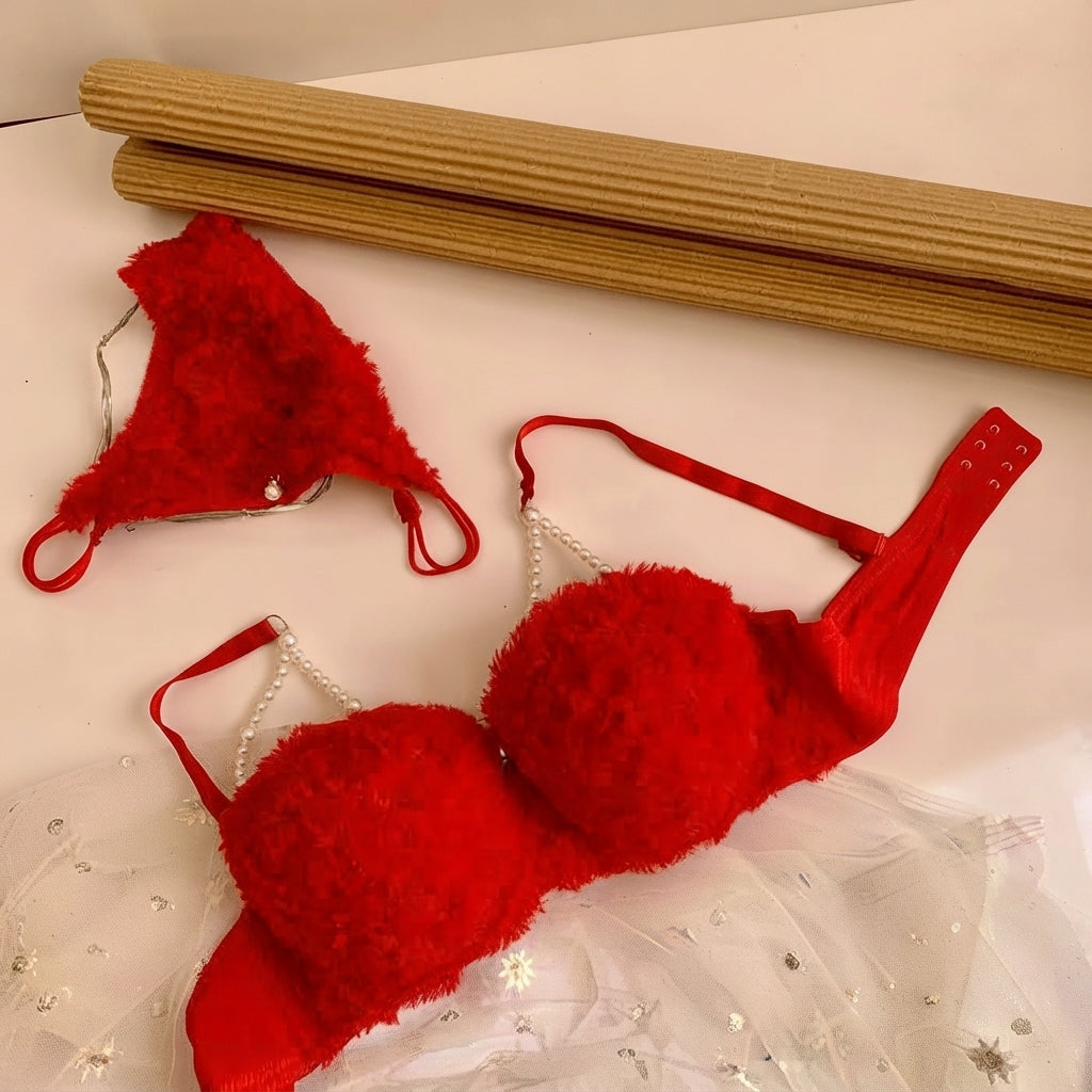 Women’s Padded Bra and Panty Set – Lace Lingerie Set -505
