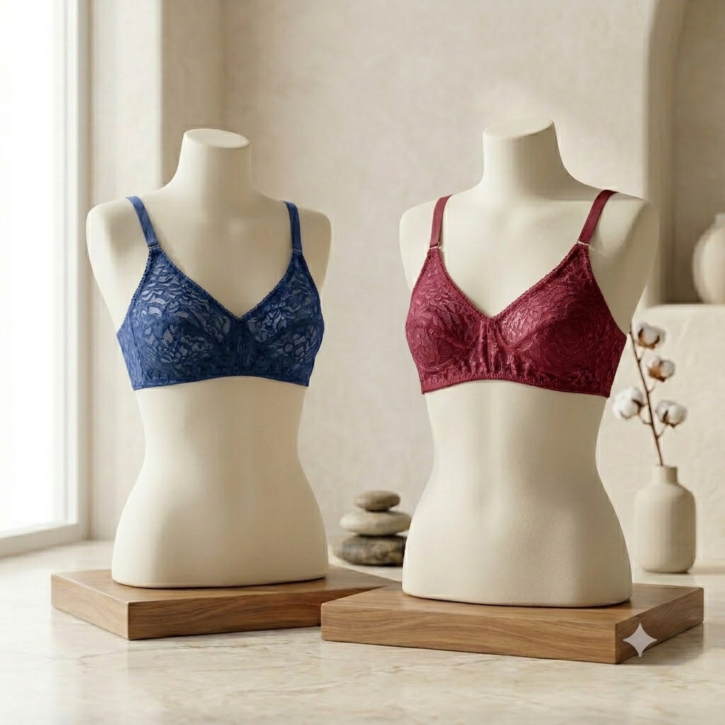 Flourish Pack of 2 Essence  See-Through Non-Padded Bra Duo 006