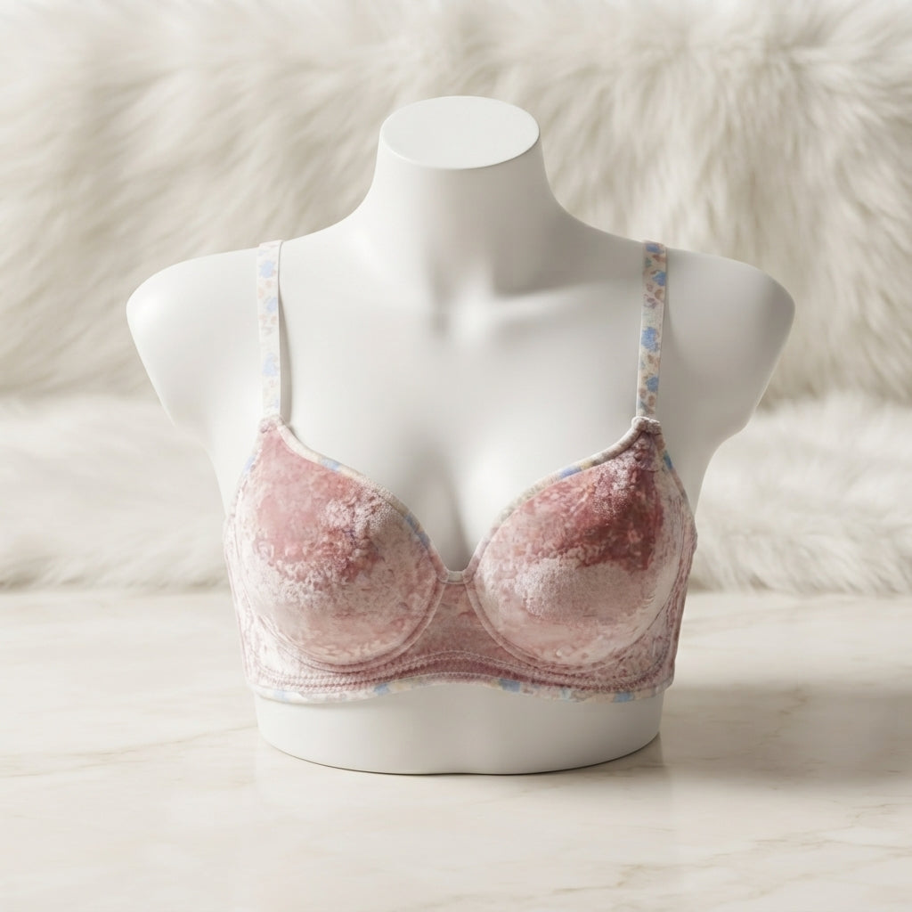 Super Thick 6cm Ultra Push Up Velvet Bra - Wireless Seamless  Bralette -21 Velvet BRA