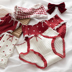 Pack of 5 Pure Cotton Seamless Girls’ Briefs – Color Block, Polka Dot & Checkered Cute Stretchy Underwear for Girls & Women – 0139