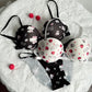 Shezaib High Quality Front Open 4 In 1  Push-up Hello Kitty Print Adjustable Straps Bra Panty Set 016