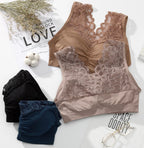 Pack of 3 Soft Lace Padded Bralette | Wireless Everyday Comfort