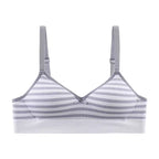 Pack of 2 Light Padded Soft T-Shirt Bras – Seamless Striped Everyday Comfort Set 807