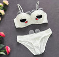New High Quality Sexy Cute Kitty Anime Soft Plush Design Bra & Panty Set E05