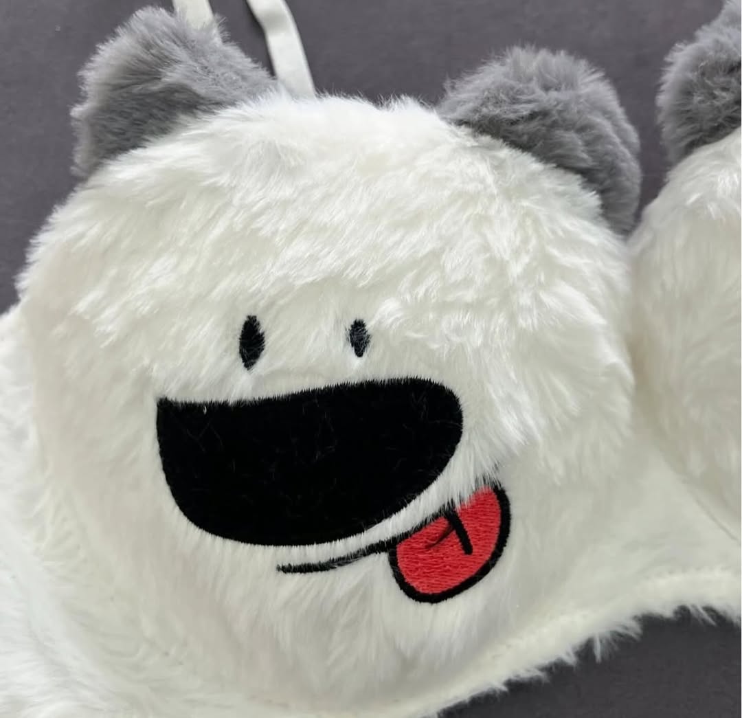 New High Quality Sexy Cute Kitty Anime Soft Plush Design Bra & Panty Set E05