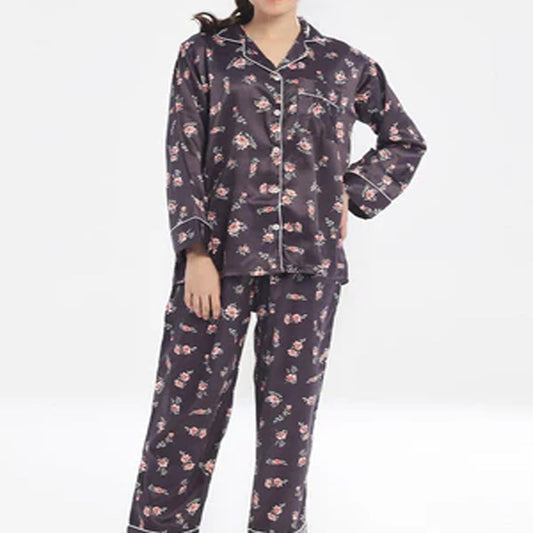 Shezaib New Summer  Cooling Linen 2-Piece Pajama Set  With Scrunchie
