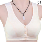 Shezaib Comfortable Solid Seamless Front Button Front Open Bra-108