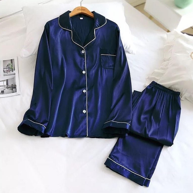 Shezaib Silk Pajamas Sets wedding lingeries  Short Sleeve Sleepwear lingerie sets best PJ's in pakistan sexy nighty Two Pieces Set