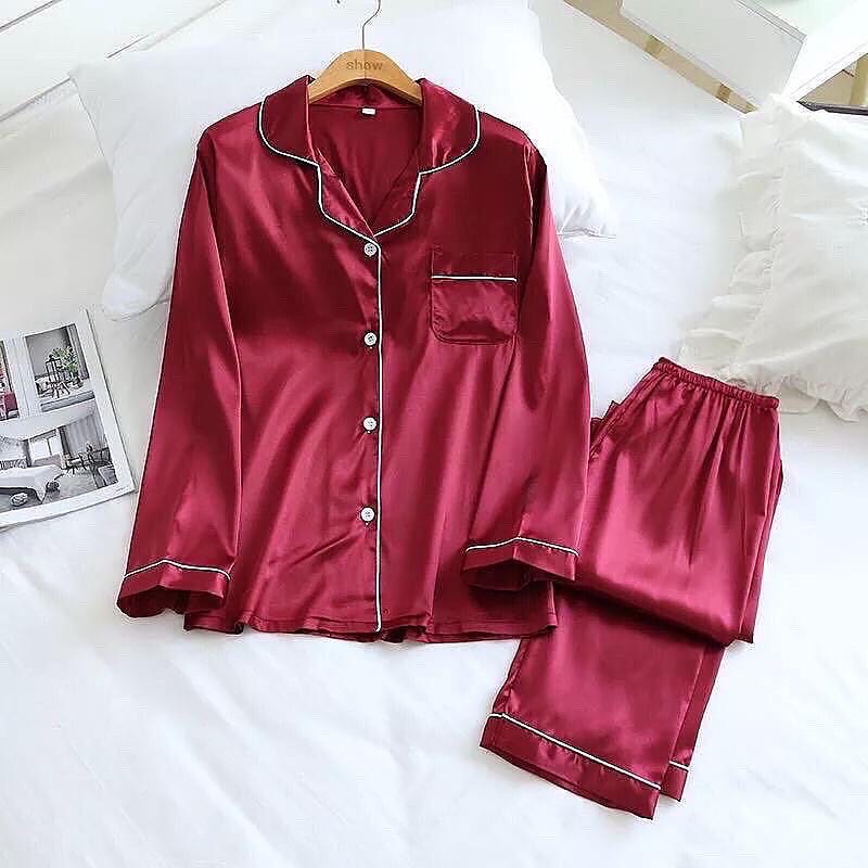 Shezaib Silk Pajamas Sets wedding lingeries  Short Sleeve Sleepwear lingerie sets best PJ's in pakistan sexy nighty Two Pieces Set