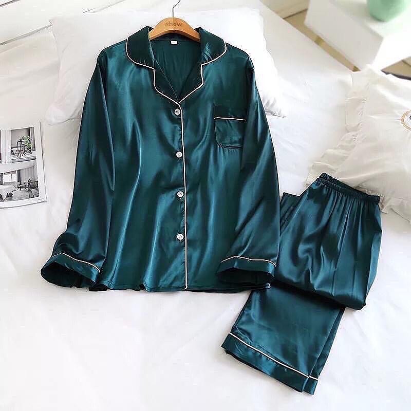 Silk Pajamas Set Women Satin Camisole Sleepwear Lingerie 2 Piece Pj