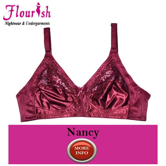 Flourish Nancy Bra Non Padded Non-wired Half Net attractive style Casual bra For Girls Wen