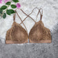 Shezaib Cross Back Strips Front Open Lace Essential Light Padded Bra