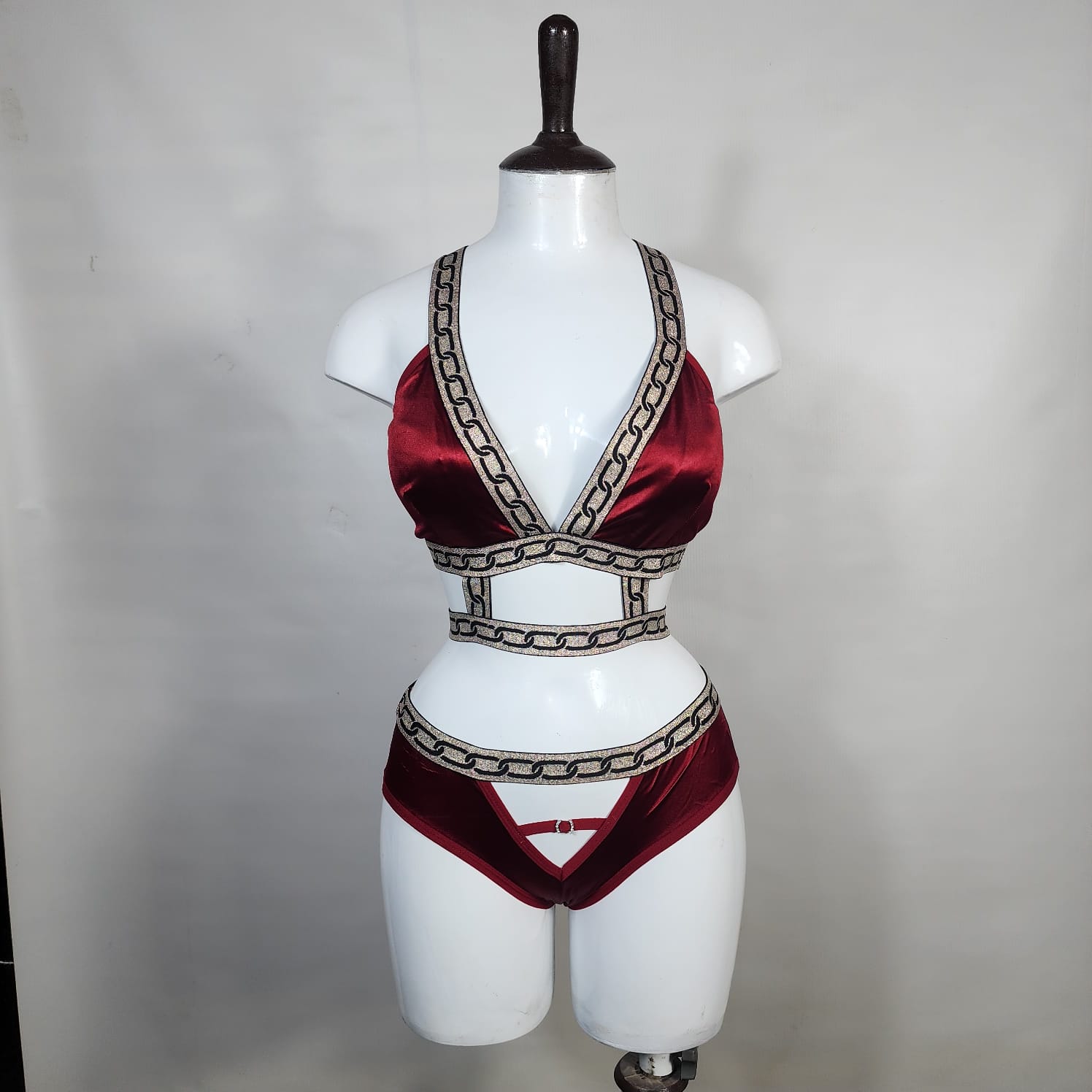 Shezaib New High Quality Pure Silk bikini Style Padded Bra & Panty Set