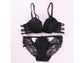 Shezaib Stylish Sexy Front Cross Strips Push Up Padded Wired Cutout Panty Style Bridal Bra & Panty Set 9901