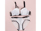 Shezaib Stylish Sexy Front Cross Strips Push Up Padded Wired Cutout Panty Style Bridal Bra & Panty Set 9901