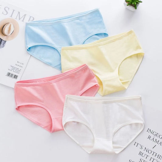 Shezaib Budget Pack Of 5 Comfortable Cotton Brief Women Seamless Underwear Panties