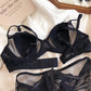 Shezaib Sexy Half Cup Floral Light Padded Bra and Panty Set 000