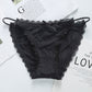 New Pack Of 3 Sexy High Quality G-string Cotton Ice Silk Thin Belt Low-waisted Lace Panties 1884