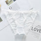 New Pack Of 3 Sexy High Quality G-string Cotton Ice Silk Thin Belt Low-waisted Lace Panties 1884