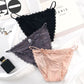 New Pack Of 3 Sexy High Quality G-string Cotton Ice Silk Thin Belt Low-waisted Lace Panties 1884