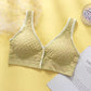 Pack Of 3  Front Button Wireless Open Padded Nursing Bra Maternity Breastfeeding Postpartum Feeding Bra Comfortable Thin Padded Push-up Bra 2212