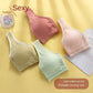 Pack Of 3  Front Button Wireless Open Padded Nursing Bra Maternity Breastfeeding Postpartum Feeding Bra Comfortable Thin Padded Push-up Bra 2212